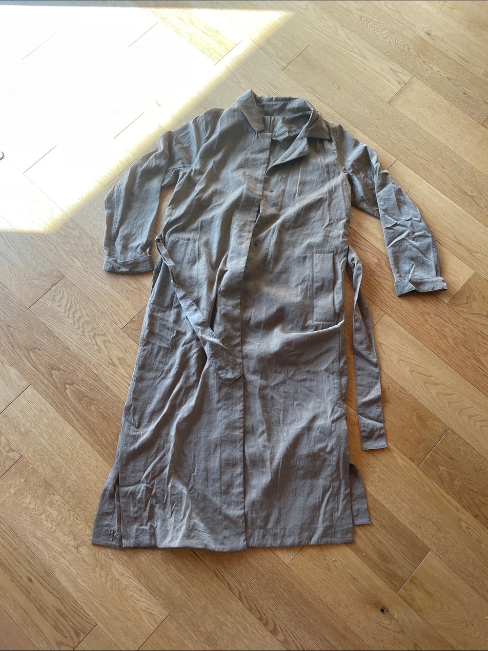 Lululemon Long Trench Coat Jacket Taupe Size 4
